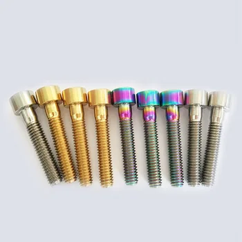 

2pcs Bike Headset Bolts MTB Road Bicycle Titanium Ti Stem Top Cap Column Cover Screws Accesorios para bicicletas M6x30/35/40mm