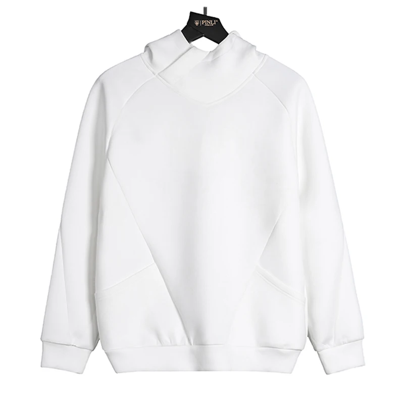 Moletom Moleton Masculino топ из ацетата цельный Pinli изделие простой чистый цвет Мужское