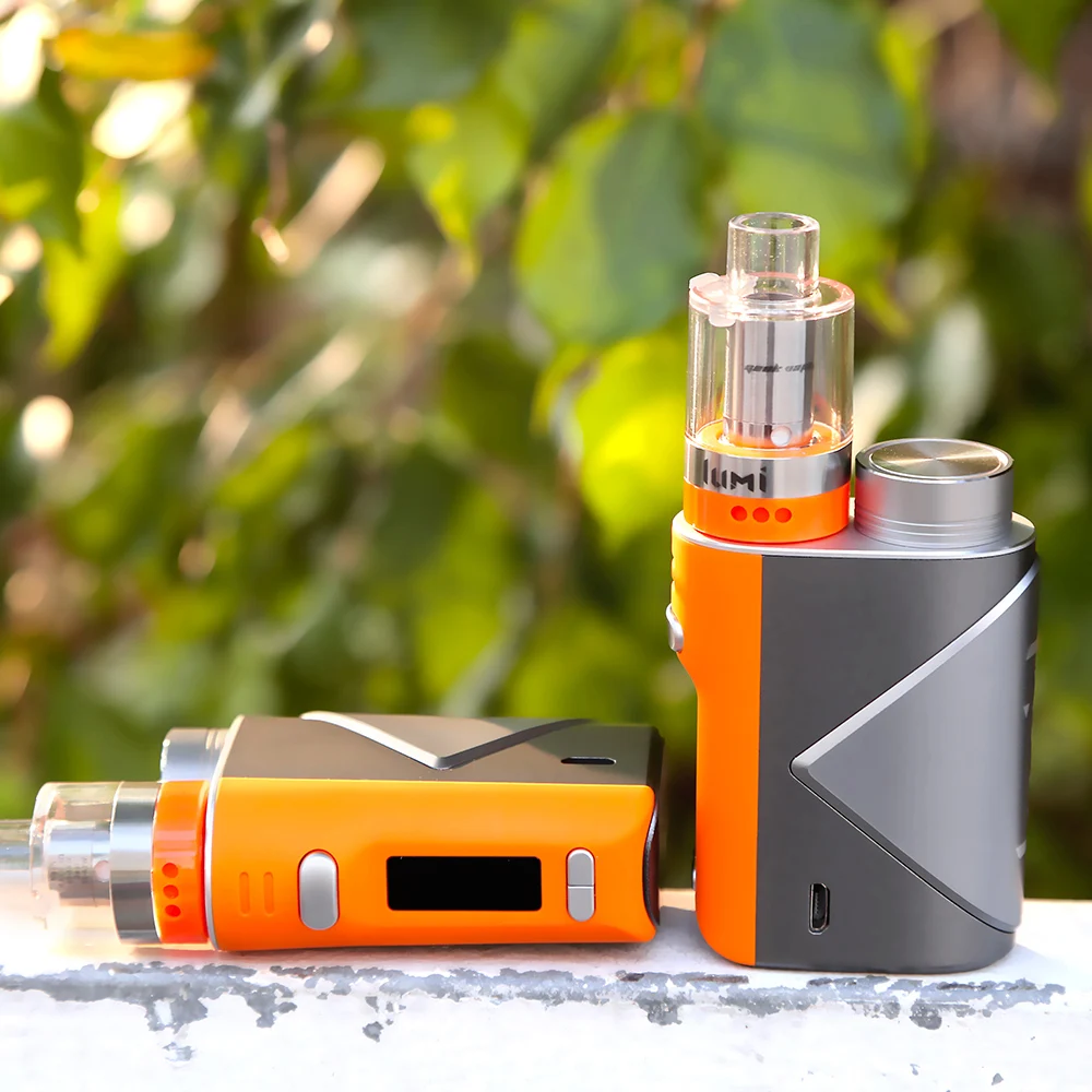 Najtaniej Wyprzedaż Geekvape Lucid Starter Kit 80W Lucid elektroniczna skrzynka papierosowa mod z 4ML Lumi Tank użyj jako Chipset vape parownik