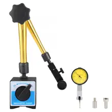 Алюминиевый сплав желтый мульти-угол регулируемый магнитный держатель-стойка для шлифовального станка Регулируемая Магнитная база