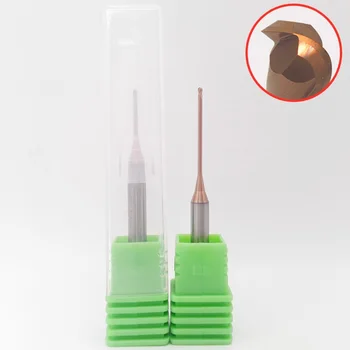 

good quality HRC60 CNC carbide ball milling cutter long neck cutting long neck End mill deep milling cutter round cutters
