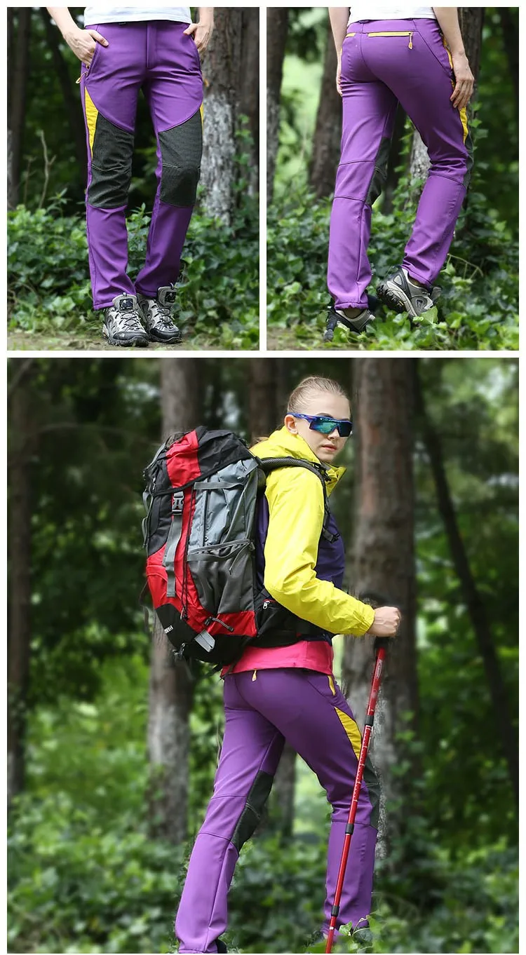 20Camping Hiking Winter Outdoor Sport Pants Warm Waterproof Fleece Windproof Fishing Pants Men Women Mountain Climbing pantalones008
