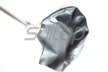 

Heavy 0.6mm thickness Suitop fetish latex hood for women