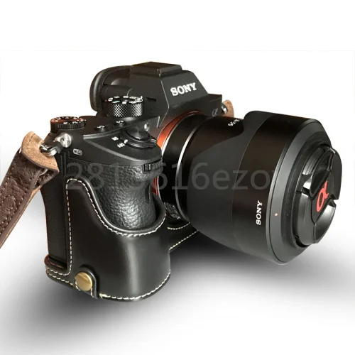 Чехол для камеры кожаный чехол Sony A7II A7M2 A7III A7R3 A9 A6000 A6300 a6500 A5000 A5100 RX1R RX1 A7R A6400|Сумки