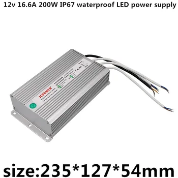

AC100v-240v DC 12v 16.6A 200W 12v led strip led Module point Light string light big rain outdoor power switch power supply