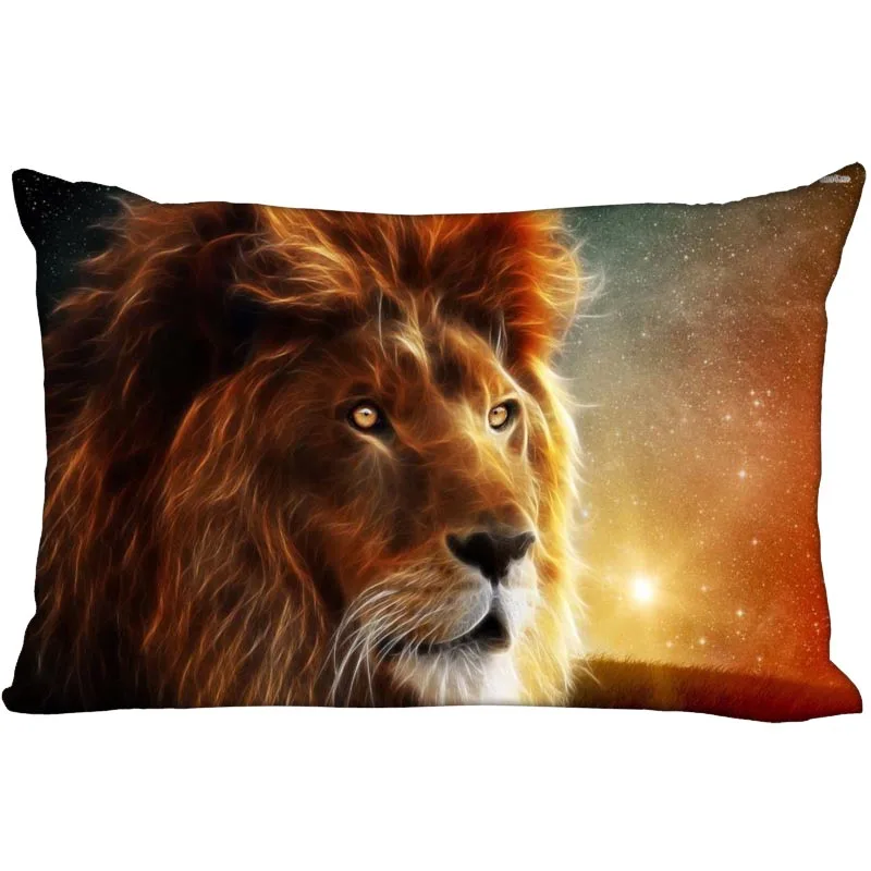 

Custom Lion King Pillowcases 35X45cm Pillow Cover One Side Printed Funny Vintage Style rectangular Pillowcase