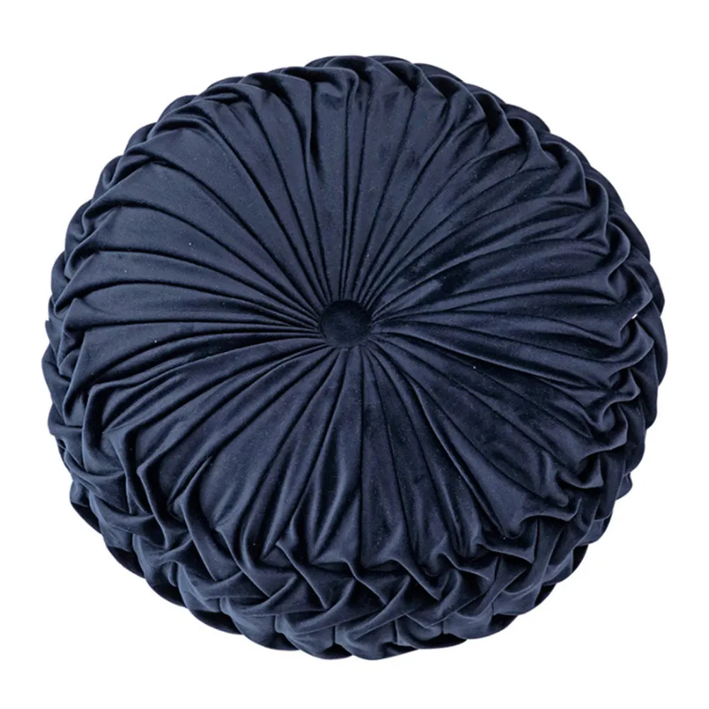 Navy Blue Круглый бархат Тыква сиденье подушка стул коврик диван домашний диван Декор TB распродажа - Цвет: Navy Blue