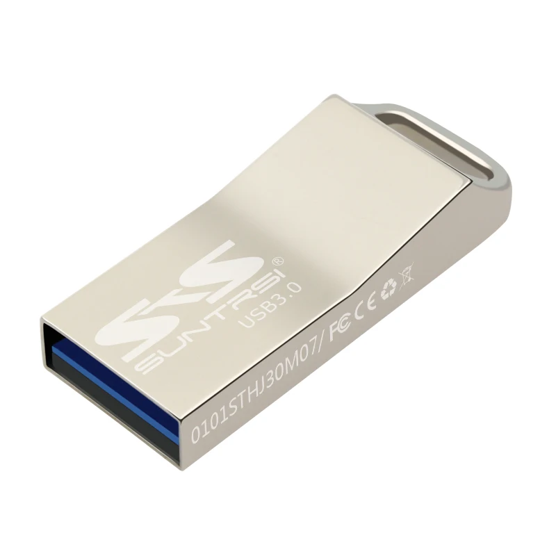 Suntrsi USB флешка высокоскоростная Металлическая USB 3,0 64 ГБ флеш-накопитель реальная емкость 32 ГБ 16 ГБ 8 ГБ USB флешка с логотипом на заказ