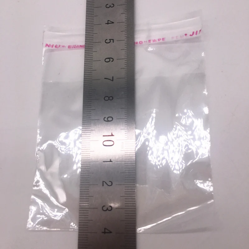 

100pcs 8x10cm Resealable Poly Bag Transparent Plastic Bags Self Adhesive Seal Jewellery Making Bag
