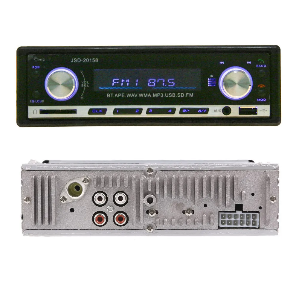 Latest Bluetooth Car MP3 Player 1 Din Stereo Audio In-Dash FM Aux Input Receiver SD USB MP3 Radio Player