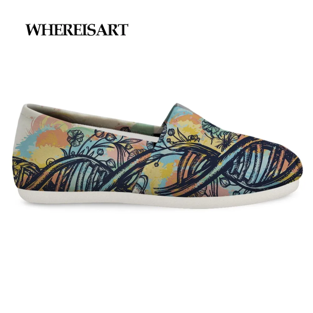 

WHEREISART Watercolor Paint Shoes Men Casual Slip On Canvas Sneakers Men Graffit Loafers Breath Summer Shoes Sapato Masculino