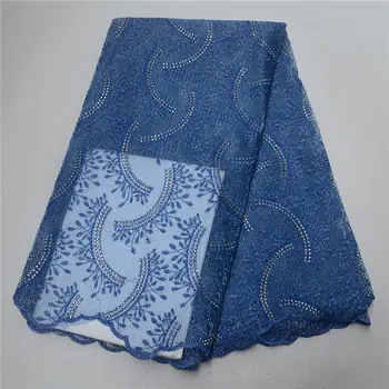 

New Designs African French Lace Fabric High Quality Nigeria French Net Lace 2019 With Stones For Women LP30