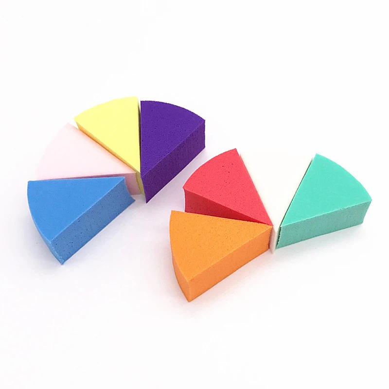 8 шт. порошковый слоеный треугольной формы мягкий карамельный цвет латексный макияж порошковый слоенок для женщин 789