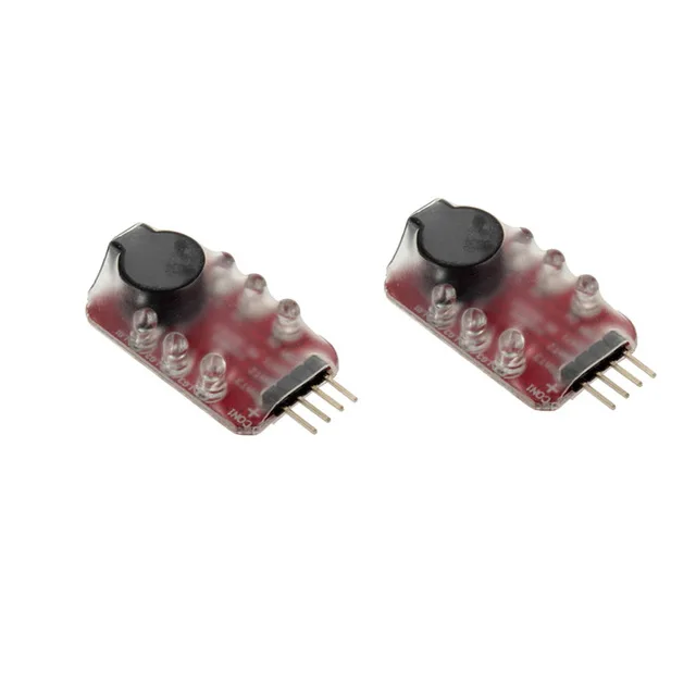 

2pcs 7.4V-11.1V 2S-3S Cell Lipo Battery low voltage Alarm Buzzer Speaker LED indicator Worldwide Hot Selling