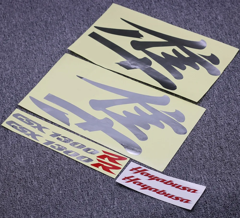 

Chrome Motorcycle Fairing Body Sticker Decal For Suzuki GSXR1300 Hayabusa GSXR 1300R Motorbike Ornamental Emblems Badge