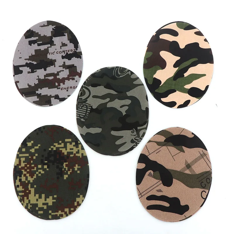 Buy 2Pcs Oval Camouflage Military Patch Iron On