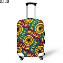 Африканская традиционная утолщенная багажная Защитная крышка 18-30 дюймов тележка Чехлы водостойкие эластичные чемоданы пыль дождевики