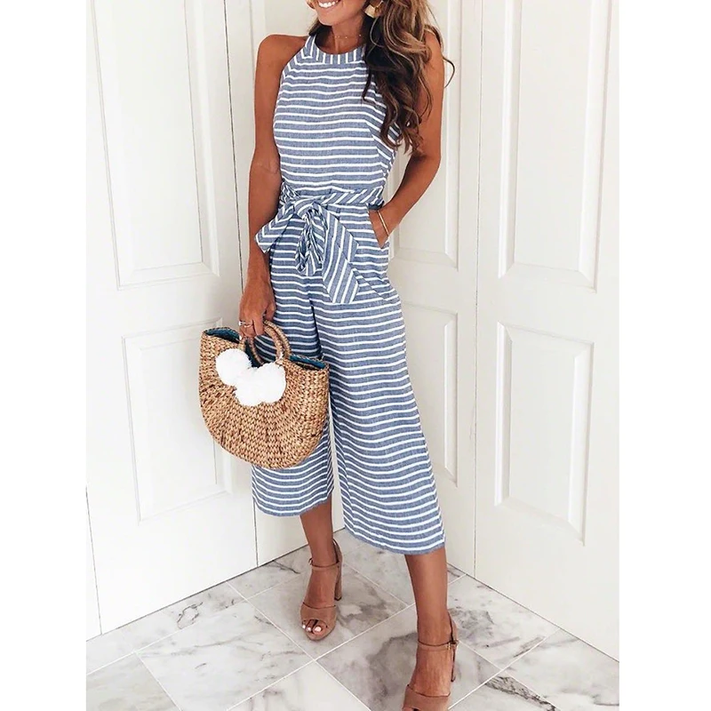Striped-printed-high-waist-jumpsuits-and-rompers-Women-sleeveless-jumpsuit-with-belt-2018-Summer-new-wide (1)