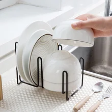 Iron dish bowl dishes Storage rack chopsticks shelves kitchen utensils table racks tray drain racks