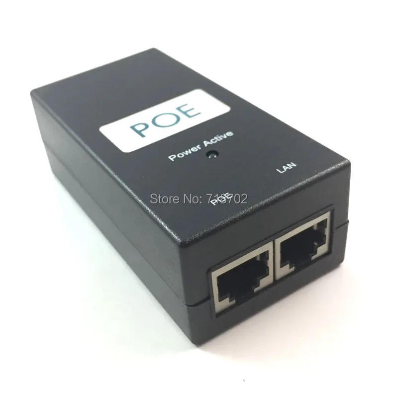 

Free shipping 1pcs 24V 1A POE Power Over Ethernet AC/DC Adapter Injector Rj45 Female Connector