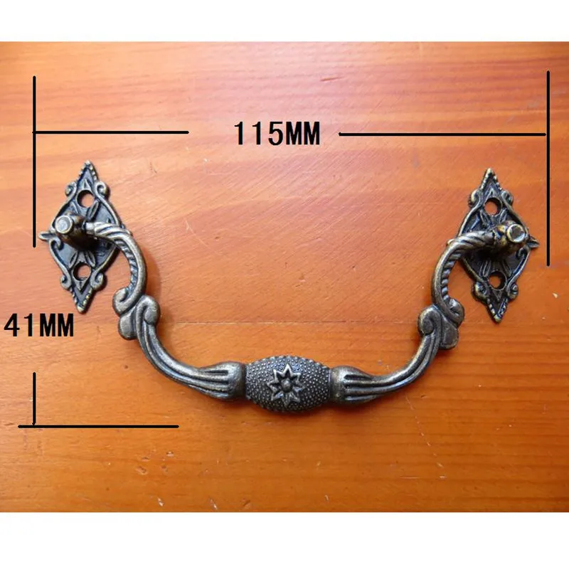 Box-Holder-Suitcase-Holder-Arch-Furniture-Hardware-Thin-Handle-Zinc-Alloy-Bronze-Tone-1Pc