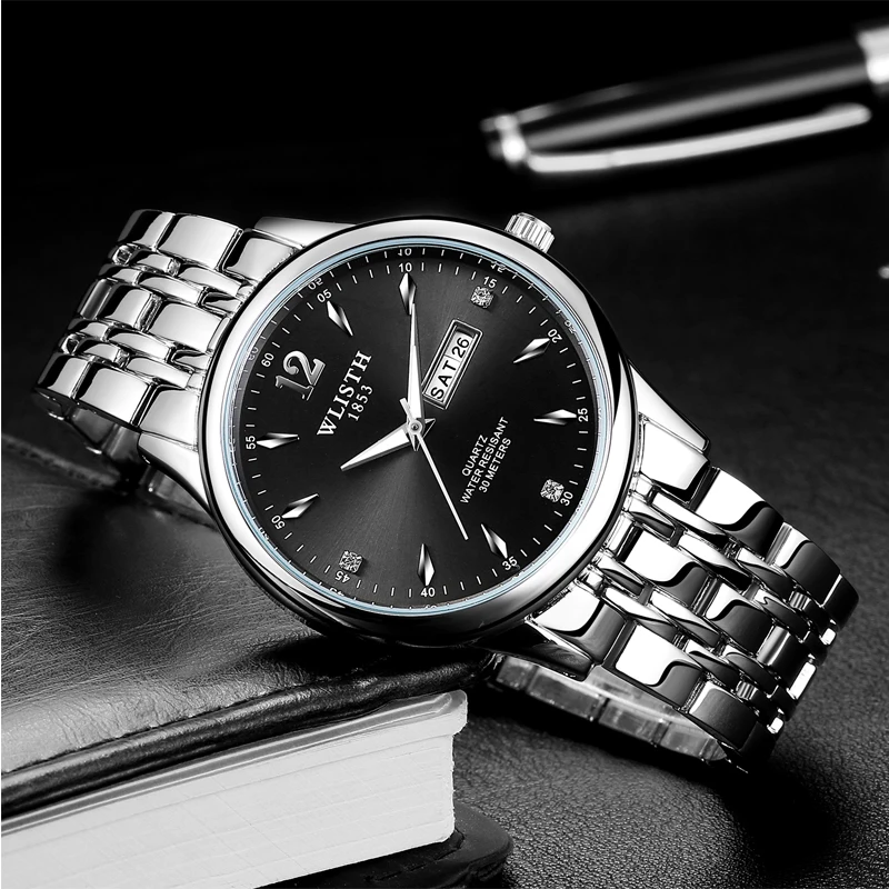 Часы Reloj Hombre мужские спортивные водонепроницаемые деловые|Кварцевые часы| |