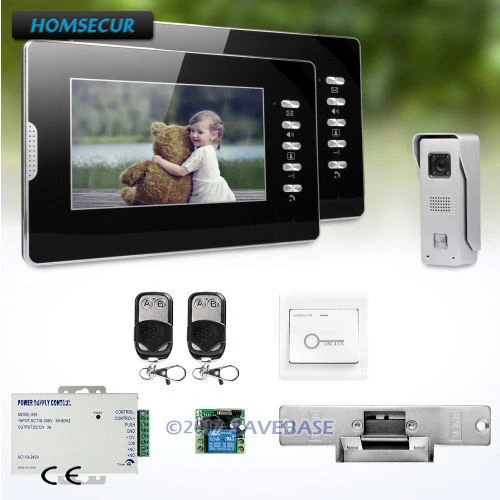 

HOMSECUR Wired Video Door Intercom System With Function Real-time Outdoor Monitoring