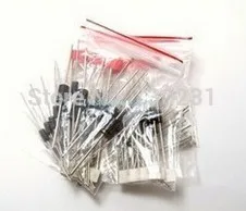 Cheap 1N4148 1N4007 1N5819 1N5399 1N5408 1N5822 FR107 FR207,8values=100pcs,Electronic Components Package,Diode Assorted Kit