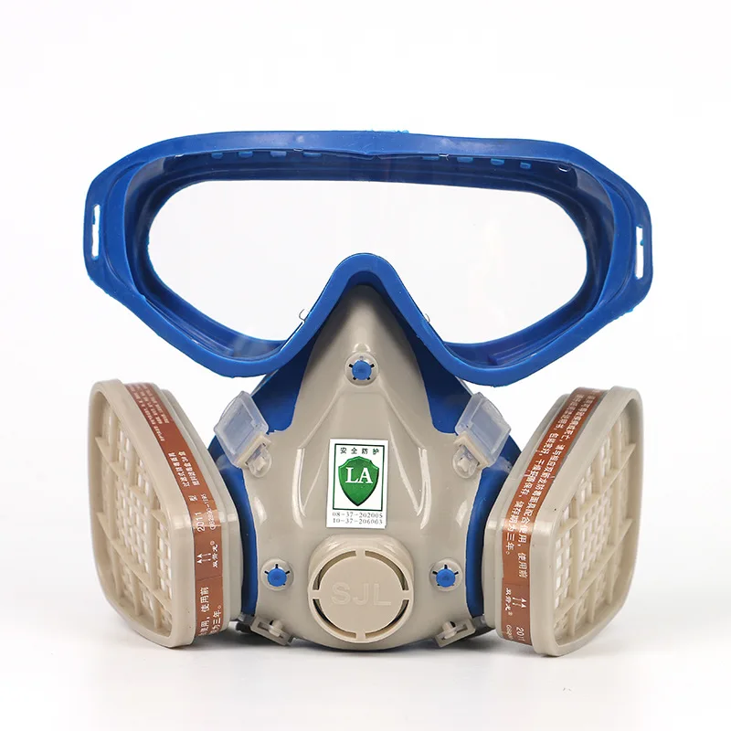Противогаз с очками полная защитная маска для лица abti-Пылезащитная краска химическая маска Активированный уголь пожарный спасательный дыхательный аппарат
