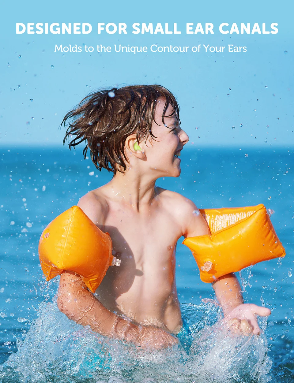 Mpow Waterproof 20PCS Silicone Soft Water Sport Earplugs Showering Protective Ear Plugs Swimming Earplugs For Children Earmuffs (3)
