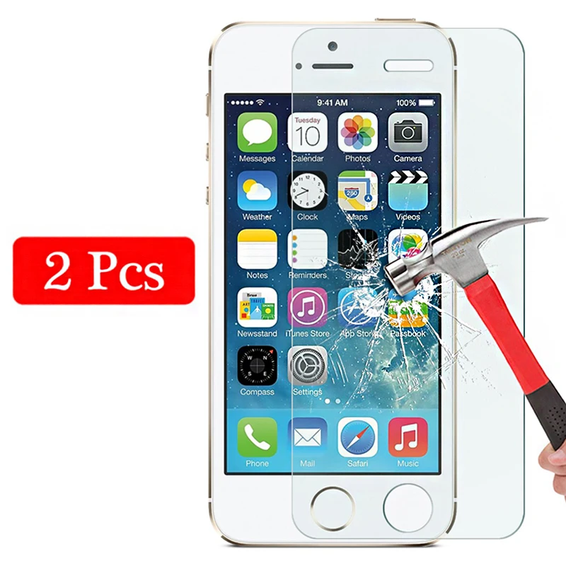 2 قطعة الزجاج المقسى على ل فون 6 S 6 s 7 8 زائد 6 splus زجاج واقي ل أبل أنا الهاتف Iphon 6 زائد 7 زائد 8 زائد السلامة