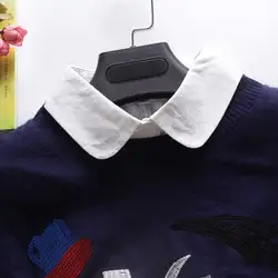 Поддельные ложные воротник модная одежда интимные аксессуары S-2XL рубашка воротник для женщин хлопковый галстук Винтаж отстегивающимся
