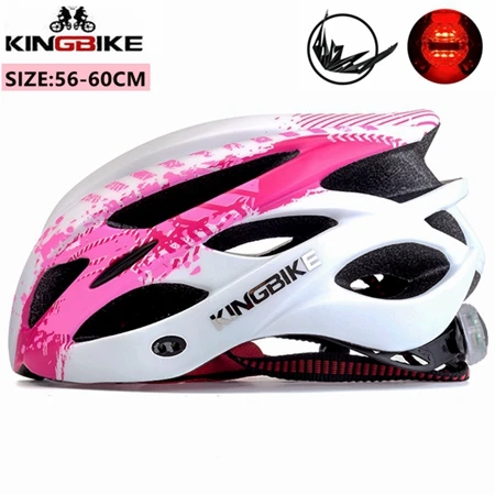 KINGBIKE велосипедный шлем MTB дорожный Для женщин Для мужчин интегрального под давлением Сверхлегкий свет велосипедные шлемы capacete ciclismo - Цвет: 675-pink