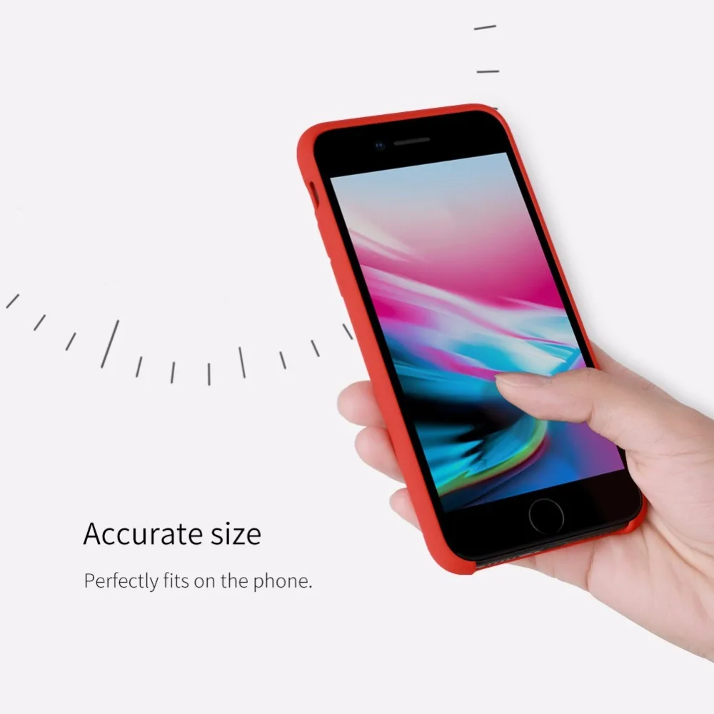 Para iphone 7 caso cubierta de silicona Nillkin líquido delgada shell Protector funda para iphone 7 Plus caso lindo 4,7/5,5
