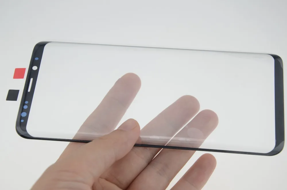 Премиум спереди защитная, внешняя, стеклянная линза черный Замена для Samsung Galaxy S8 S9 Plus Note 8 Note 9 спереди Экран солнечные фильтры