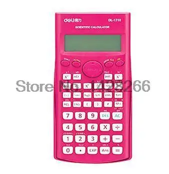 Новинка, Deli, научный калькулятор, цветной калькулятор, Силовая электроника, учебники, канцелярские принадлежности, офисные материалы, школьные принадлежности - Цвет: Pink