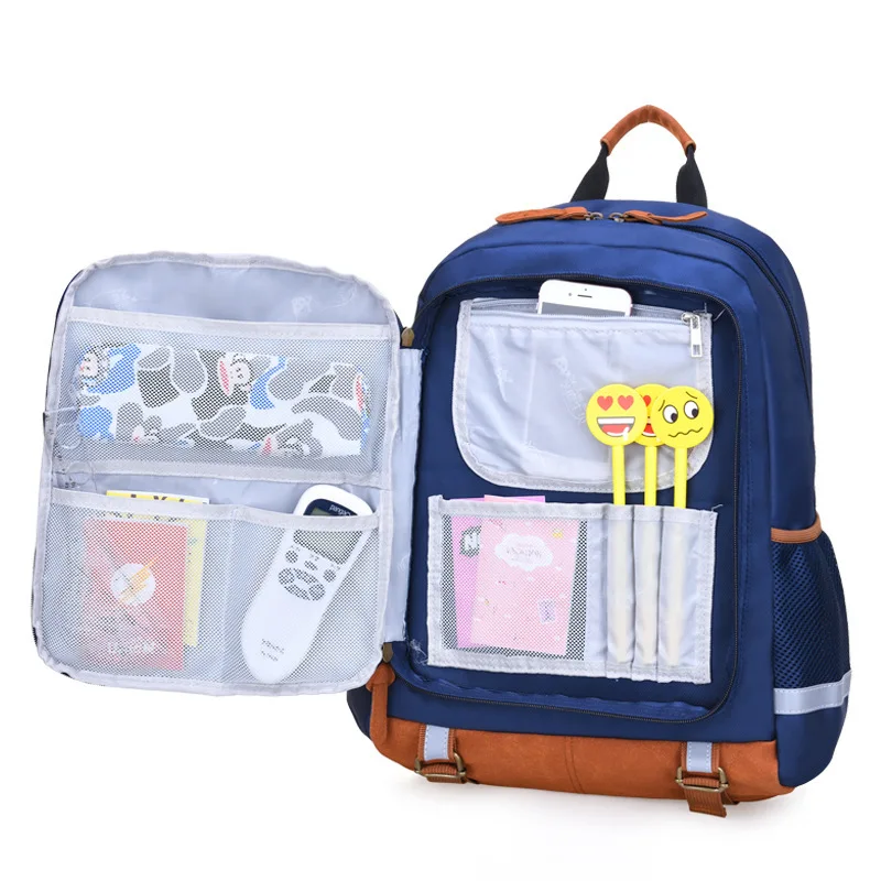 

Raged Sheep School Backpack Boys Girls Grade 1-6 Fridge Type Teenagers Double Shoulder bookBag High Quality Kids Bag