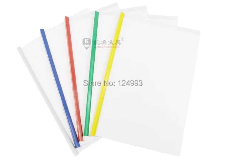 factory supply office stationery stick file / spine bar transparent 2