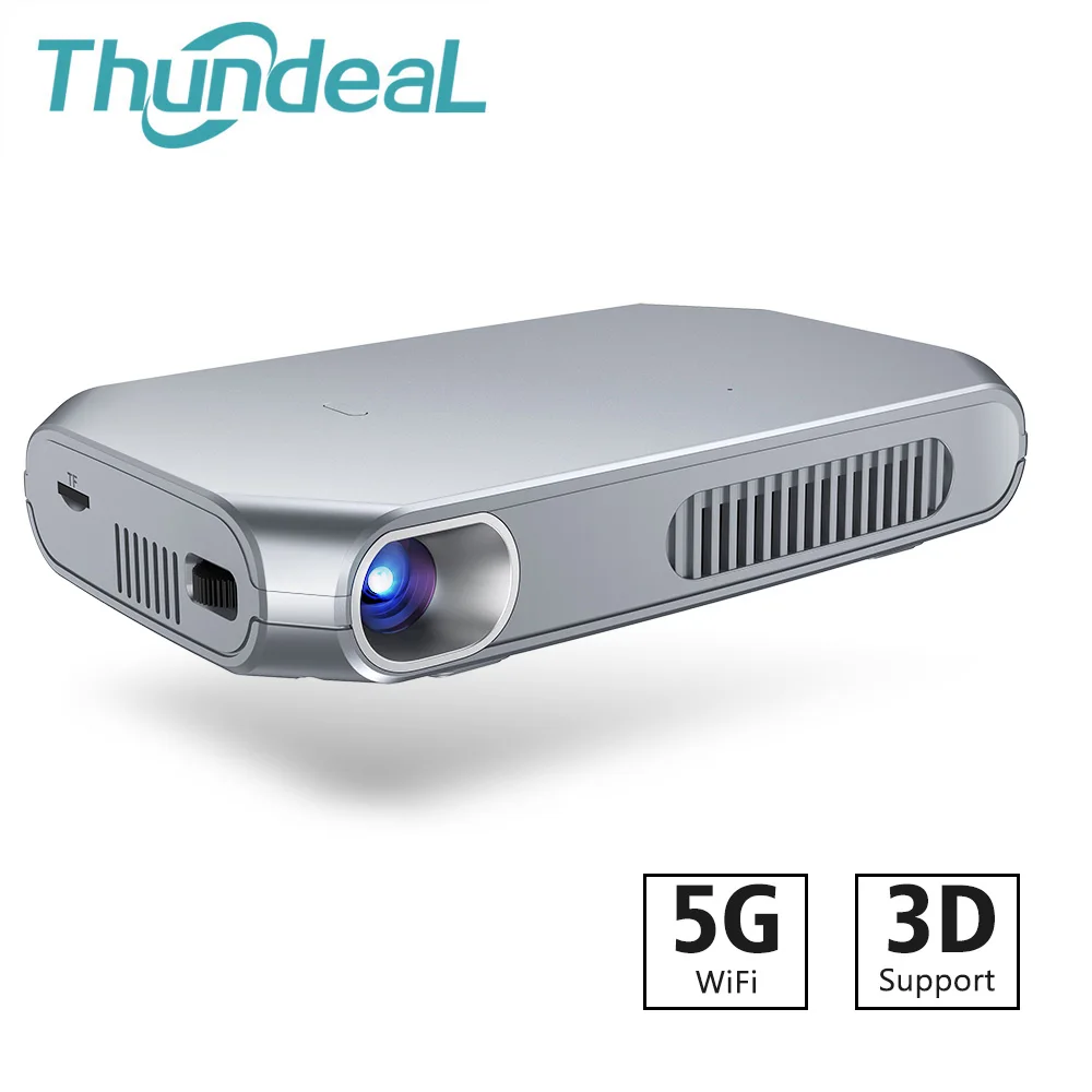 ThundeaL T15 Mini DLP Projector Android WiFi Optional Bluetooth Shutter Active 3D Support Full HD 1080P Pico TV Smart LED Beamer