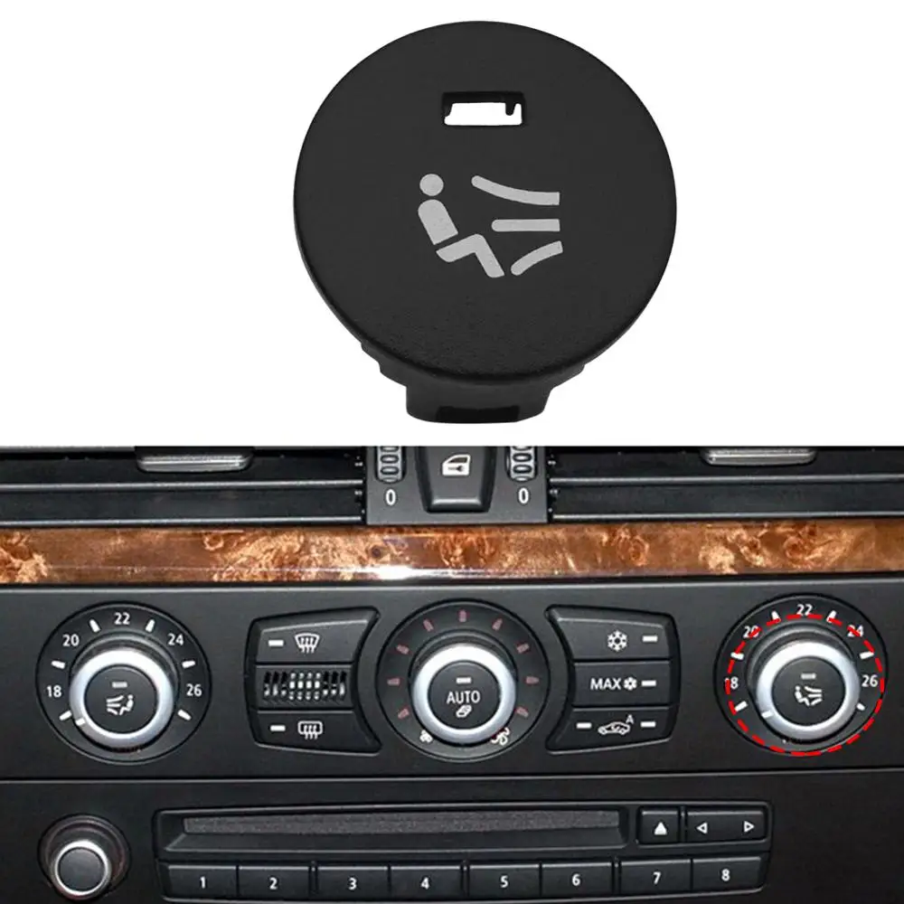 

Car Accessories Interior A/C Heater Climate Control Switch Right Knob Cover for BMW 5 Series E60 E61