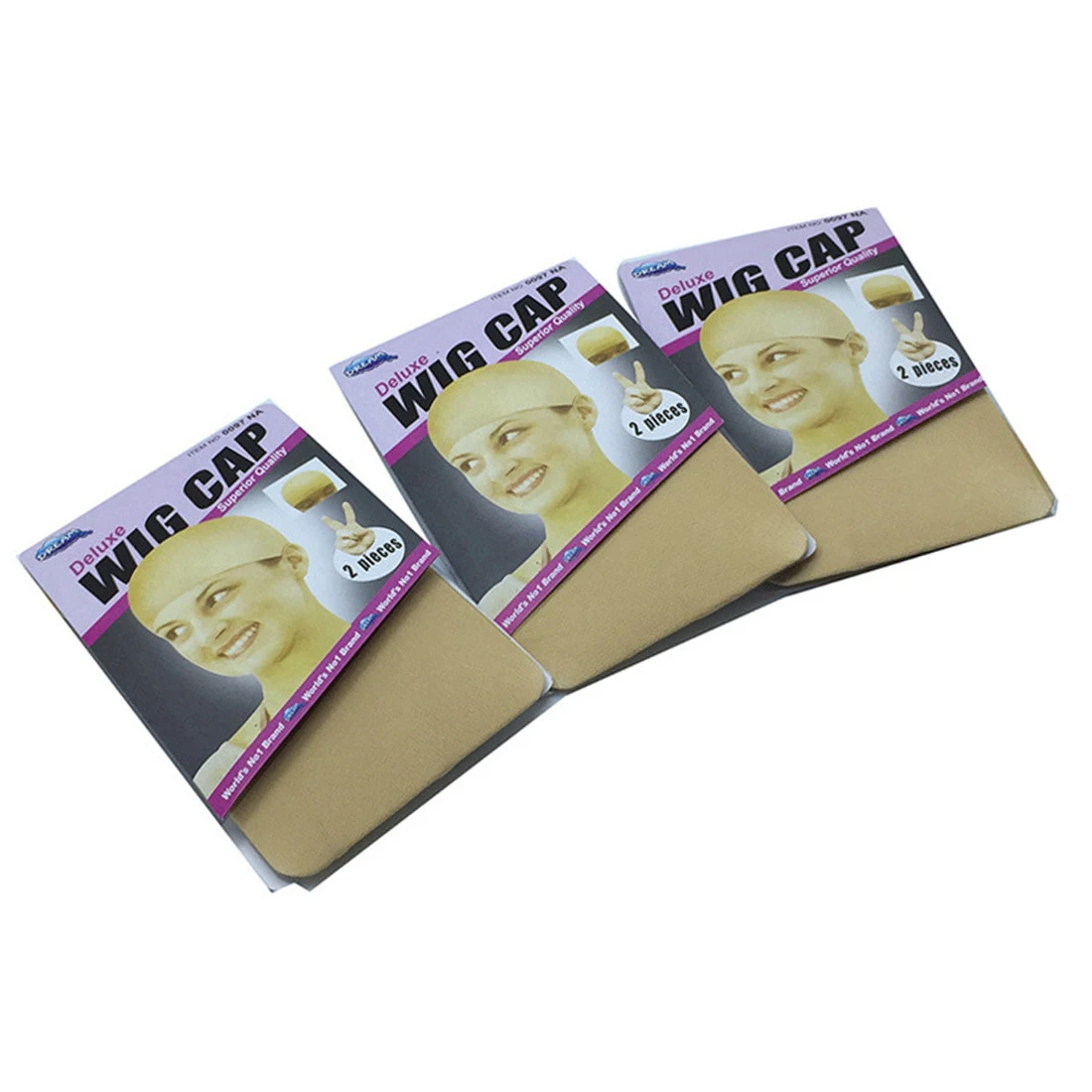 

High elastic wig special hair net 2pcs/set double pass two cap wig fixed with invisible