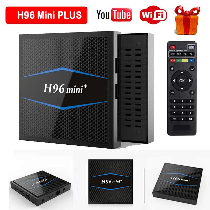 

H96 mini plus Android 7.1 Amlogic S905W 2GB 16GB tv box 2.4G WiFi HD 4K H.265 H96 mini+ set top tv box Smart TV Media Player