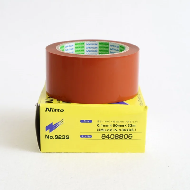 T0.10мм * w50мм L33m оранжевый Нито 923S лента NITTO PTFE нитофлоновая клейкая пленка для