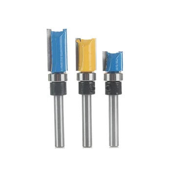 

3pcs 1/4 Inch Shank Milling Cutter Bearing Flush Trim Pattern Router Bit SetTrimming Woodworking Milling Cutter set