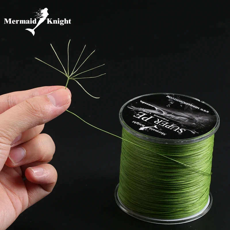 MermaidKnight 300 M/500 M 8 البقعة خيط صنارة الصيد Superline ل بايك شبوط الخشنة البحر لعبة مباراة المفترس الصيد