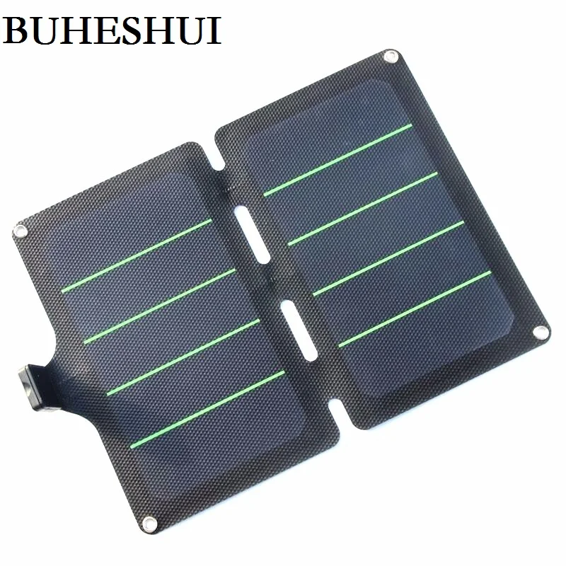 

BUHESHUI 11W Portable Fold Solar Panel Charger Super Slim Waterproof Sunpower Solar Cell USB Output For iPhone/ Android Phone