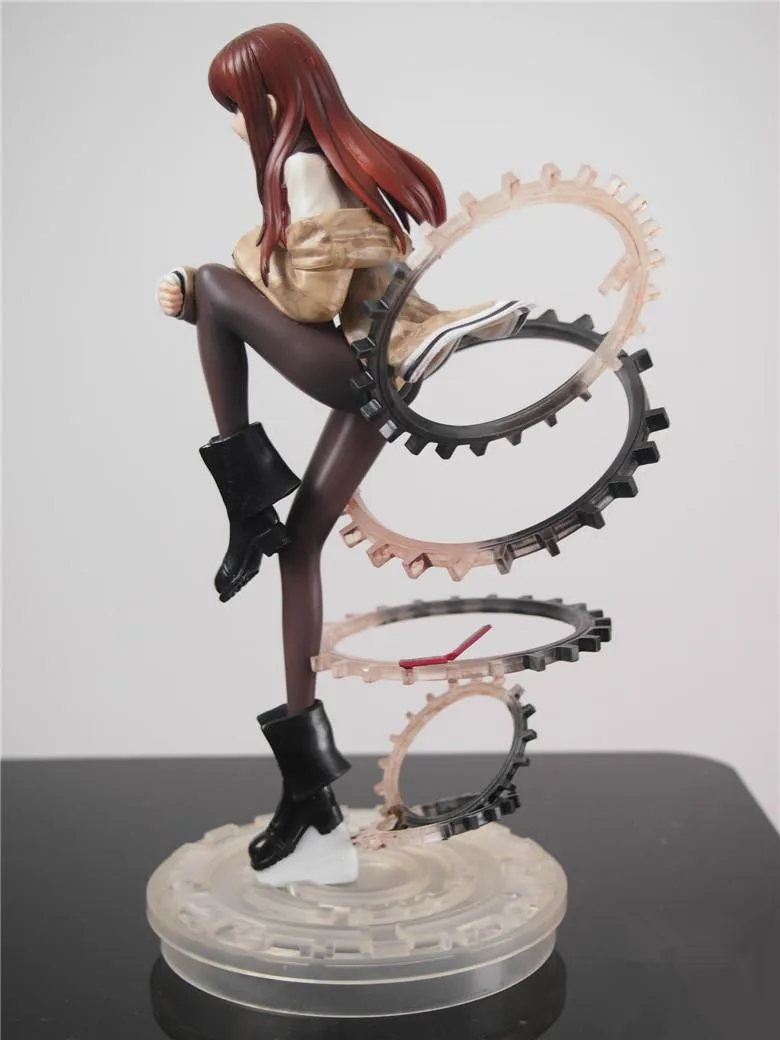 Новые горячие 24 см Steins Gate Makise Kurisu Кристина фигурка игрушки коллекция Рождественский подарок кукла