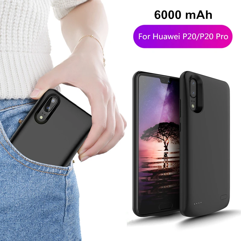 6000 мАч портативный аккумулятор зарядное устройство для Huawei P20 резервный Pro