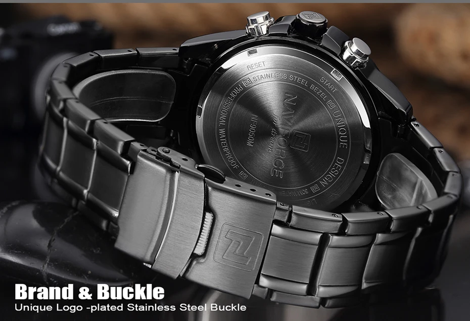 Relogio masculino NAVIFORCE Элитный бренд Для мужчин спортивные армейские часы Для мужчин кварцевые аналоговые светодиодный часы мужской Водонепроницаемый часы