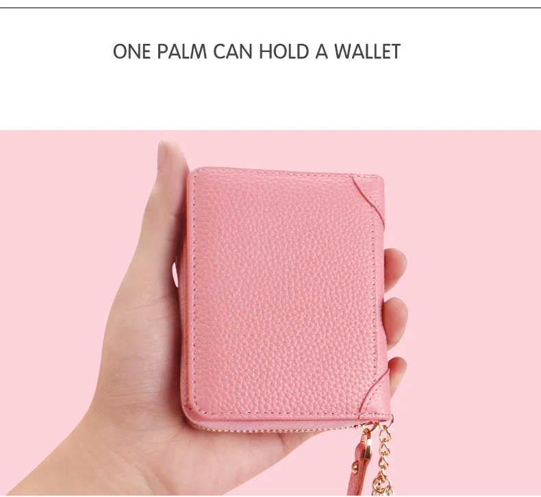 Для женщин из натуральной кожи держатель для карт женская сумка молнии кредитные карты посылка Модные женские многофункциональный карты карман кошельки